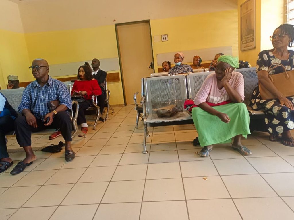 Patients waiting to be attended to at the surgical outpatients at the National hospital, Abuja
