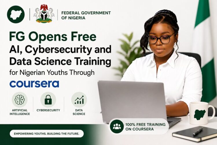 FG Opens Free AI, Cybersecurity and Data Science Training for Nigerian Youths Through Coursera