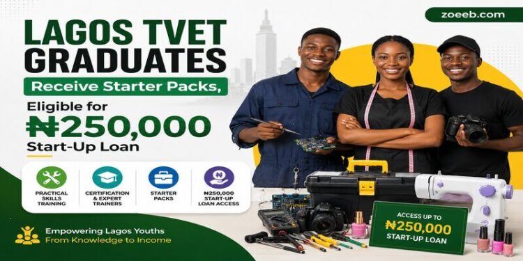 Lagos TVET Graduates Receive Starter Packs, Eligible for ₦250,000 Start-Up Loan