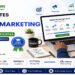 Person learning digital marketing online with free certificate courses on a laptop