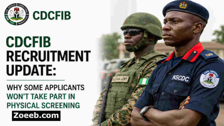CDCFIB Recruitment Update: Why Some Applicants Won’t Take Part in the Physical Screening Exercise