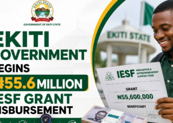 Ekiti State Government has started the disbursement of ₦55.6 million in grants