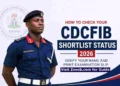 How to Check Your CDCFIB Shortlist Status