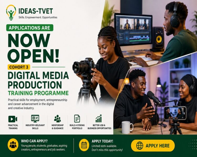 IDEAS-TVET Digital Media Production Training Programme,