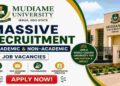 Mudiame University Recruitment 2026