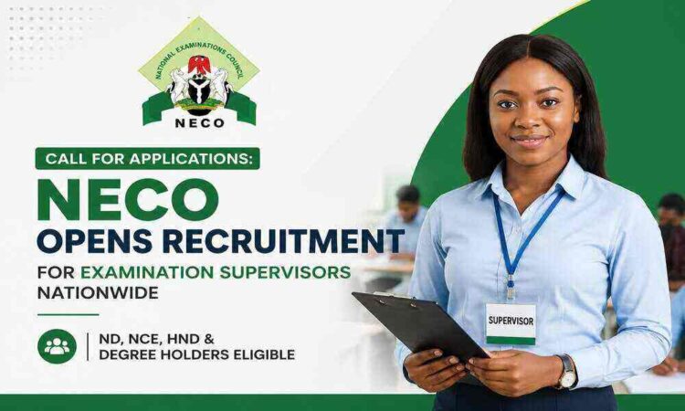 NECO Opens Recruitment for Examination Supervisors Nationwide