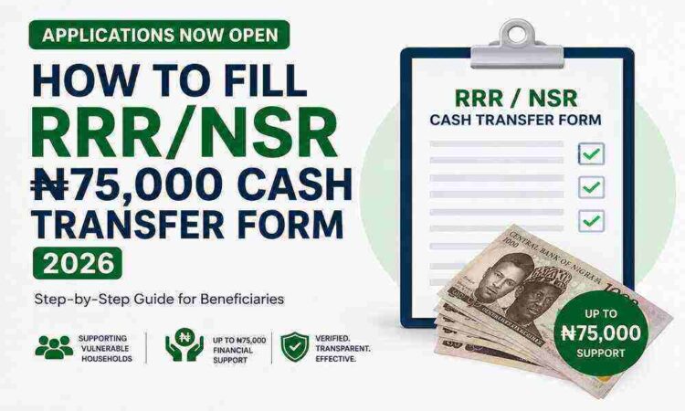 RRR/NSR cash transfer registration process