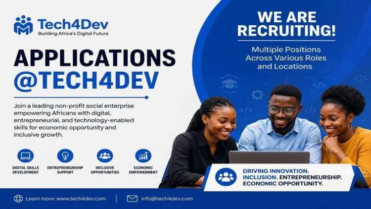 Tech4Dev Recruitment 2026 for Multiple Positions