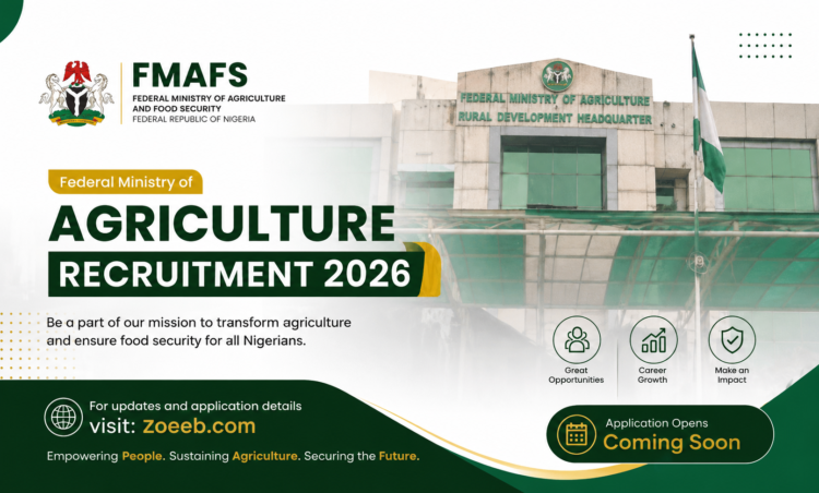 Federal Ministry of Agriculture Recruitment 2026 | Portal, Requirements, Eligibility & How to Apply