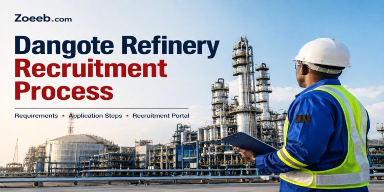 Dangote Petroleum Refinery recruitment process in Nigeria