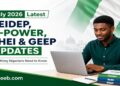 July 2026 Latest YEIDEP, N-Power, RHEI & GEEP Updates
