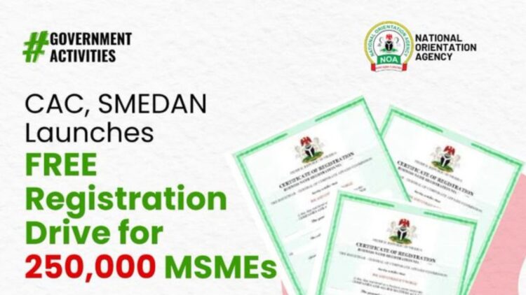 SMEDAN Free CAC Business Name Registration