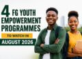4 FG Youth Empowerment Programmes to Watch in August 2026