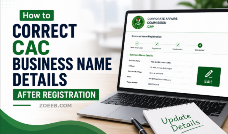 How to Correct CAC Business Name Details After Registration