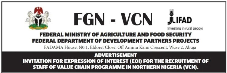 VCN Programme Jobs