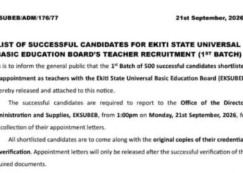 EKSUBEB shortlisted list batch 1